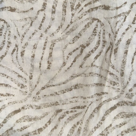 New Directions Wide Leg Linen Pants Desert Sage Tiger Print Ring Belt Detail - Picture 7 of 10